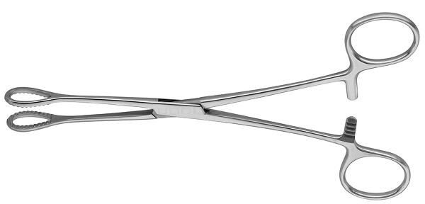 RU 3910-25 / Pinza Per Tamponi Förster, Retta, Striata 25,0 cm