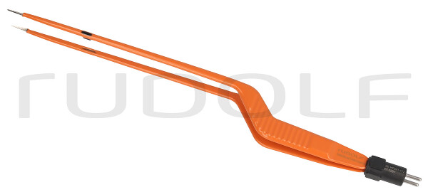 HF521-172 / Pinza Bipolar Non-Stick, Bayoneta, Recta, 2 Pins, 1 mm, 22 cm