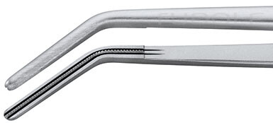 RU 7584-20 / Pinza De Disección Atraumática De Bakey Angulada, 2 mm, 20 cm