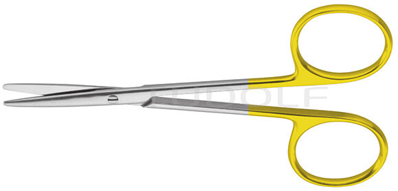 RU 2462-11 / Forbice Per Strabismo, Retta, TC, 11.5 cm - 4 1/2"