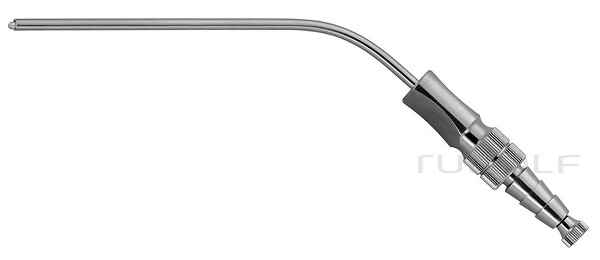 RU 6420-12 / Suction Tube Frazier (Fergusson), Ø 4,0mm 12 Ch/Fr, (Wl) 90 mm - 3 1/2", W. CUT-OFF, LUER-HUB and Stylet