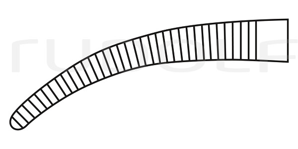 RU 3121-10 / Pinza Hemostática Micro-Mosquito Curva, 10 cm