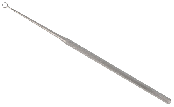 RU 7900-04 / Curette Buck, Figure 4,Straight, Blunt, I Ø 3.3 mm, O Ø 4.5 mm, 14.5 cm - 5 3/4"