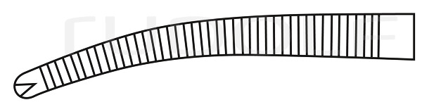 RU 3075-14 / Pince Hémostat. Crile, Courbée, 1x2 Dents 14,5 cm