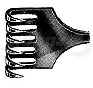 RU 4503-06 / Divaricatore Volkmann, Acuto, 6 Denti 22,5 cm