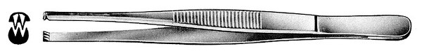 RU 4102-14 / Pinza Chirurgica Standard, Retta, 2x3D 14,5 cm