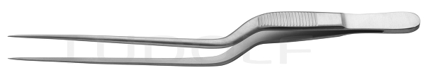 RU 4078-16 / Forceps Jacobson, Flat Handle, Bayonet Needle Point, 16cm
, 6 1/4"