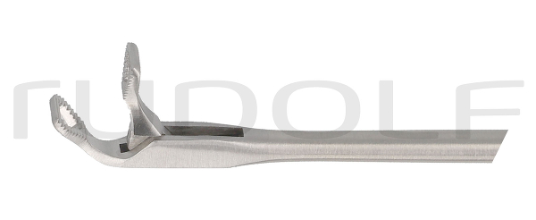 RU 8650-04/18 / Lar. Grasp. Fcps, Cvd. Up, TH-MOV. Shaft Length 23cm
/9", Conicø2/3mm
, Jaw 2mm
