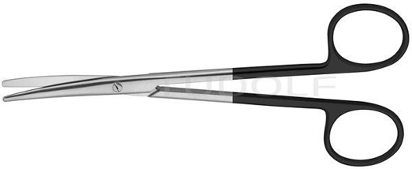 RU 1311-14M / Diss. Scissors Metzenb.-Stand., Cvd., Sc 14,5 cm - 5 3/4"