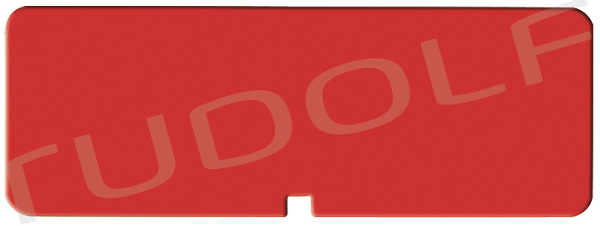 CS950-053 / Kennzeichnungsschild; Rot Ohne Gravur