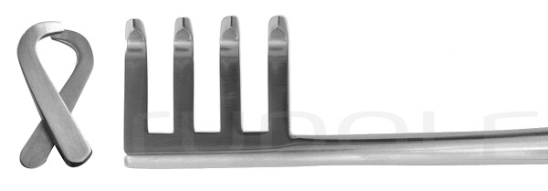 RU 4718-00 / Divaricatore Henley, Acuto, Completo 16,5cm