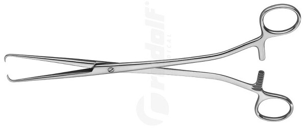 RU 7164-25 / Pinza Per Abbassare L'utero Collin-Pozzi 25cm