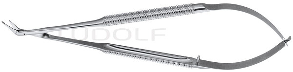 RU 1772-25R / Forbice Vascolare, Bottonuta, Manico Tondo 25°, Streamline, 18,0 cm