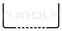 CS111-101 / Base Seule, Perforée, 285 x 280 x 100 mm