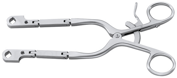 RU 6439-11 / Transverse Retractor, Double Hinged 20cm/8"