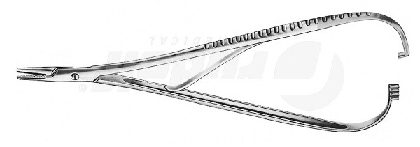 RU 6068-20 / Portagujas Langenbeck TC Recto, 20cm