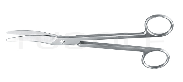 RU 2086-19 / Episiotomieschere, Gezahnt 19,0 cm