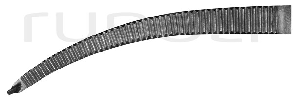 RU 3031-14 / Pinza Emost. Kocher, Delicata, Curva, 1x2D 14,0 cm