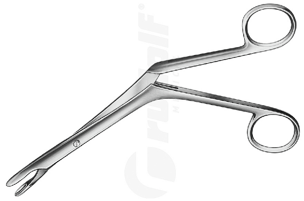 RU 8059-19 / Septumzange Heymann-Knight, Maul 12 x 5 mm, 19 cm