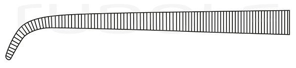 RU 3327-28 / Ligature Fcps Mini-Gemini, Cvd. 28 cm, 11"