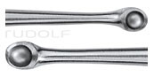 RU 5366-00 / Bone Curette Martini, Double-Ended, 3,1 mm / 2,6 mm, (L) 13.5 cm - 5 1/4"