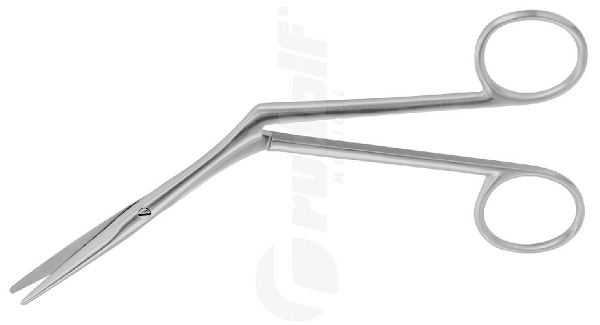 RU 2115-18 / Nasenschere Heymann, Seitwärts Abgewinkelt, 18 cm