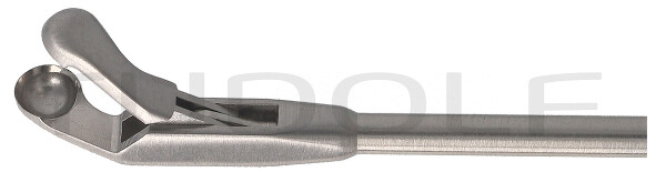 RU 8650-00/45 / Pinza Cir. Endolaríngea, Curv. Derecha Long. Trabajo 23cm, Vast. Ø 2,5mm, 4mm