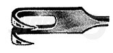 RU 4503-02 / Wundhaken Volkmann, Scharf, 2Z. 22 cm