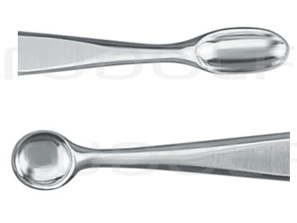 RU 5365-16 / Volkmann Curette, Ov./Rd., 16cm