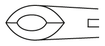 RU 8090-05 / Laminektomiezange Weil-Blakesley, Gerade, Maulbreite 6 mm, Schaftlänge 12 cm