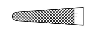 RU 6067-20 / Nadelhalter Langenbeck, TC, ger. 20cm
