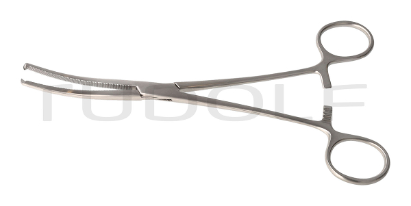 RU 3011-20 / Hemost. Fcps Ochsner-Kocher, Cvd., 1x2T. 20 cm, 8"