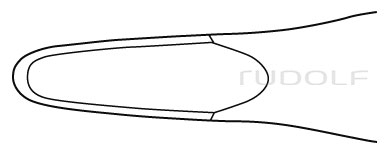 RU 5561-20 / Hohlmeißelzange, Bacon 20 cm
