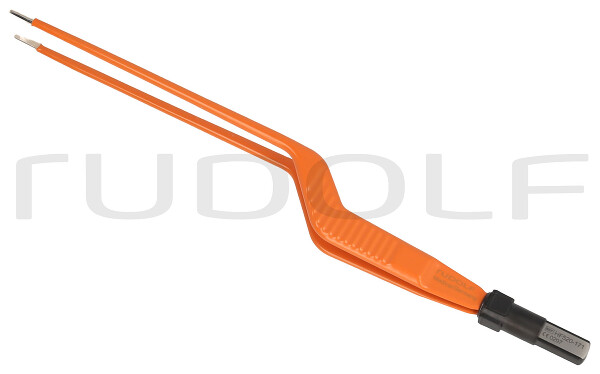 HF520-171 / Pinza Bipolar Non-Stick, Bayoneta, Recta, Conector Plano, 2 mm, 20 cm