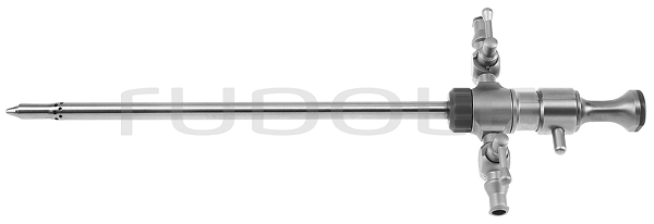 AT040-202 / HIGH-FLOW Arthroskopschaft; mit Drehbarem Spülanschluß; 2 Hähne; Ø6mm
