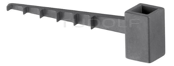 RU 6431-56 / Crochet MC Culloch, Noir, 1 Pce, 60 mm