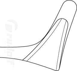 RU 8010-02 / Espéculo Nasal Mod. Wien, Fig. 2, 13 cm