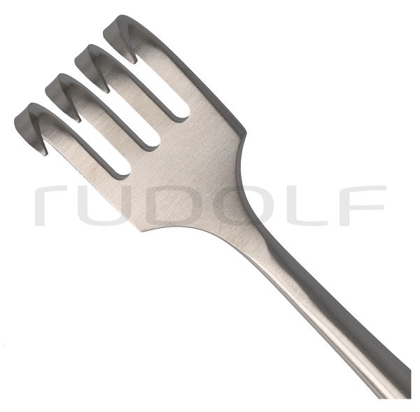 RU 4505-04 / Retractor Volkmann, Semi-Sharp, 4 Prongs 22,5 cm, 8 3/4"