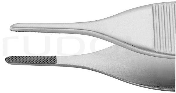 RU 4036-12 / Pinza De Disección Adson, TC, Recta, 1,5 mm, 12 cm