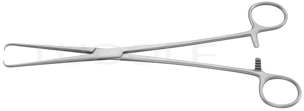 RU 7165-26 / Pinza Per Abbassare L'utero Pozzi 25,5cm