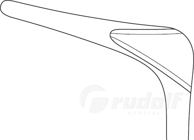 RU 8015-51 / Especulo Nasal Cottle, Figura 2, 55 mm, 13 cm