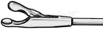 RU 8688-01 / Kehlkopfzange Ger., NL 17cm
