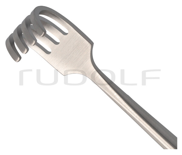 RU 4507-04 / Retractor Kocher, Blunt, 4 Prongs 22,5 cm/8 3/4"