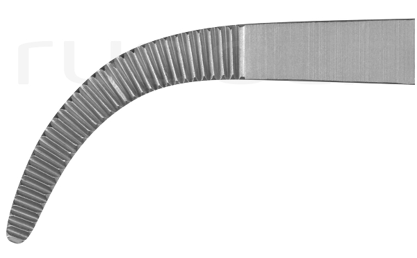 RU 3329-01 / Dissecting Clamp Sawtell, Curved, 18 cm - 7"
