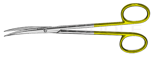 RU 1318-14 / Scissors Metzenb.-Fino, Sh/Sh, Cvd., TC 14,5 cm, 5,75"