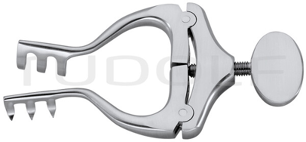 RU 4680-10 / Divaricatore Jansen, Acuto, 3x3 Denti, 10 cm - 4"