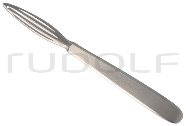 RU 6277-16 / Kropfsonde Kocher, mit Loch, 16cm
