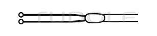 RU 8835-12 / Vessel Probe, Double, 18,5cm
 - 7 1/4"