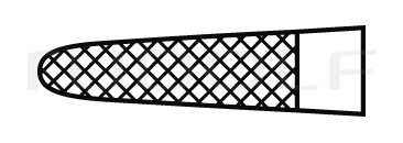 RU 6047-12 / Porte-Aiguille Derf, TC, Droit, 12,5 cm