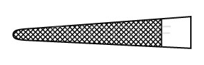 RU 6054-76 / Needle Holder De Bakey-Fine, TC, Str. 26cm
, 10 1/4"